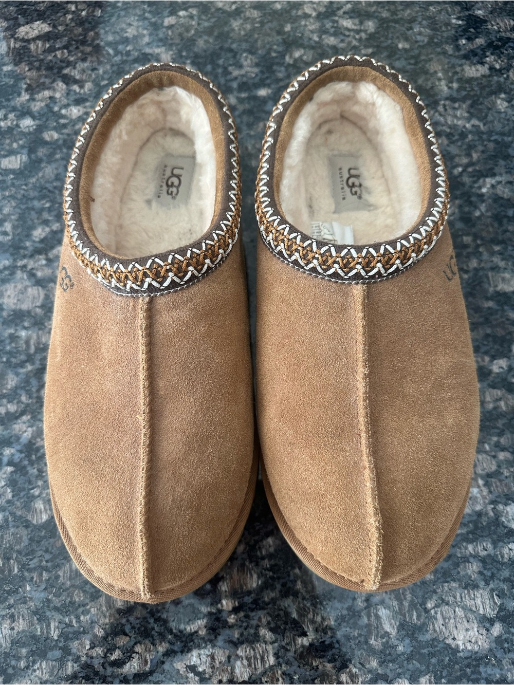 UGG Mens Chestnut Tasman Slip-On Slippers - Picture 2 of 5